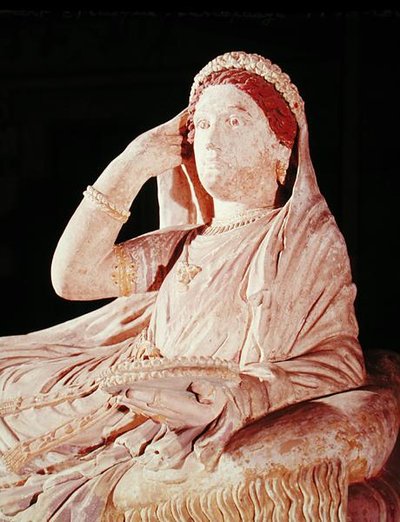 The Sarcophagus of Larthia Seianti (detail) by Etruscan